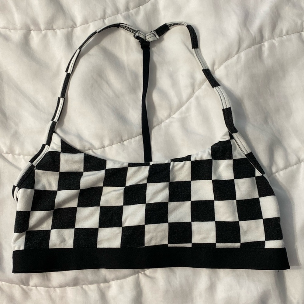 MeUndies Checkered T-back Bralette
